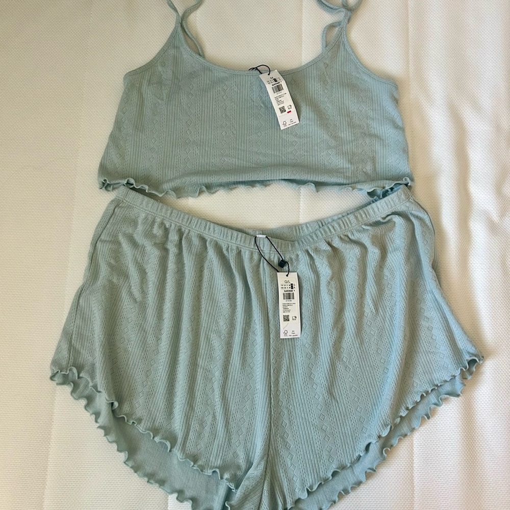 Garage Light Blue Pajama Set